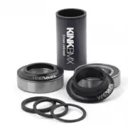 KINK MID 19mm BMX BOTTOM BRACKET BOX KIT W/SPACERS & CONE MATTE BLACK