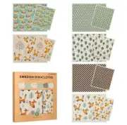Swedish Dishcloths, 12-piece Set/ Woodland Whimsy