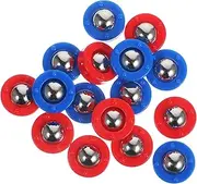 ibasenice 16pcs Tabletop Shuffleboard Board Soccer Rolling Beads Shuffleboard Pucks Roller Tabletop Game Rolling Beads Sliding Beads Board Game Parts Funny Rolling Beads Sliding Balls