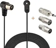 Bingfu FM Antenna 75 Ohm FM Antenna for Denon Pioneer Onkyo Yamaha Marantz Bose Wave Music System Indoor Digital HD Radio FM Radio Bluetooth Stereo Receiver AV Audio Vedio Home Theater Receiver Tuner