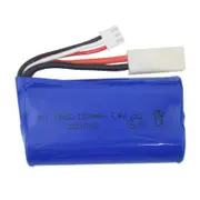 7.4V 1500MAh Lipo Battery for FT009 FX067C HQ955 948 K959 HJ817 816 RC Speed Boat Spare Parts Repla blue
