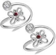 [Tongari] 925 Top Openable Hallmark Silver Toe Rings in Pure 92.5 Sterling Silver for Women..., Adjustable, Non-Precious Metal, No Gemstone