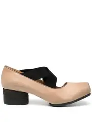 [Uma Wang] Ballerina square toe elasticated pumps 40 Brown