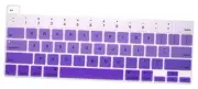 Ultra Thin Silicone Keyboard Cover Skin for MacBook Pro 13 inch Z-Ombre purple