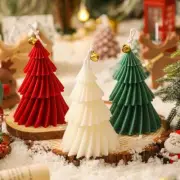 Candle Tree Christmas Gift Wax Multicolor Small Modern Decor Free Stand Carved