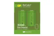 2pc GP ReCyko+ 3000 Series 3000mAh C Rechargeable 1.2V NiMH Battery for Toys
