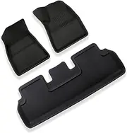 CMMCAT for Tesla Model3 2024-2025 3D Floor Mats, Largest Coverage,Non Slip All-Weather,Durable/XPE Noise Reduction Rubber,Not Deformed-Heavy Duty / 3 Piece Set(AU RHD)