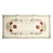 Dining Tablecloth Mat Embroidered Lace Fabric Placemat Home Decor Table Cloth