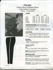 NEWLY REVISED Star Trek TWOK Unisex Pant Pattern: P-XX [PTN-003]