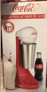 Coca Cola 2 Speed MilkShake Maker Ice Cream Mixer Drink Blender Collectible