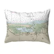 Cape Cod Sandy Neck Map Pillow 16x20 – Noncorded Decor