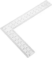 Woodworking Square Ruler 90 Degree Right Angle Metric Scale for Students and Professionals