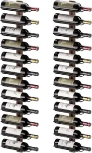 Wine Rack Wall Mounted for 24 Wine Bottles, Wood Wine Racks for Wall, Wine Holde
