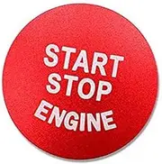 POEXIR Auto Engine Start Stop Switch Button Covers Ring Case, for BMW, 5 6 7 X3 X4 X5 X6 Series GT Stickers Push Start Button Sticker