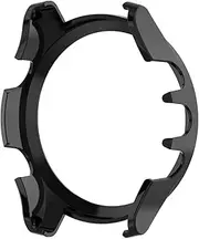 for Garmin Forerunner 945 PC Transparent Protective Case Cover, Smartwatch Protective Case Cover for Garmin Forerunner 945/935, Soft and Durable(PC Black)