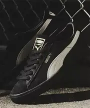Puma Suede Vtg Atmos Puma Black Puma White 399988-01 Men's Size oki③