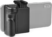 Labymos Wireless Handle Grip for Smartphone Vlog Selfie Phone Holder Stabilizer with Cold Shoe Mount 1/4 Inch Screw Hole Detachable Remote Shutter Replacement for 15/14/13/12 & Android Phones