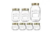 Kilner Preserving 7 Piece Glass Jar Set