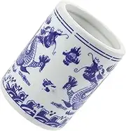 PRETYZOOM Chinese Style Utensil Holder Compact Chopstick and Spoon Storage Bucket for Kitchen Counter Stylish Cutlery Organizer Versatile Design for Efficient Utensil Access