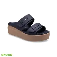 在飛比找Yahoo奇摩購物中心優惠-Crocs卡駱馳 (女鞋) 布魯克林低跟涼鞋 207431-