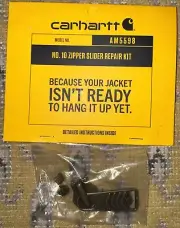 Original Genuine Carhartt YKK Gold Brass No. 10 Replacement Spare Zipper Slider