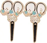 FONDOTIN 2Pcs Portable Pin Keeper Magnetic Needle Holder for Cross Stitch Sewing DIY Projects Cute Organizer for Needles Pins Objects
