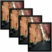 Set of 4 16x20 Black Color Picture Frame Wall Display Photos Portraits Posters