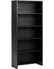 [Cooper & Co] Harper 5 Tier Bookshelf in Black