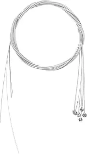 WESIEVYA Acoustic Guitar Strings 6 Pack Silver Plated Smooth Coated for Classical Electric Guitars