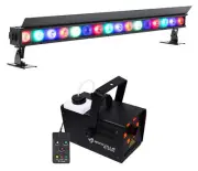 American DJ ElectraPix Bar 16 Wireless DMX RGBAL+UV IP65 Wash Light Bar+Fogger
