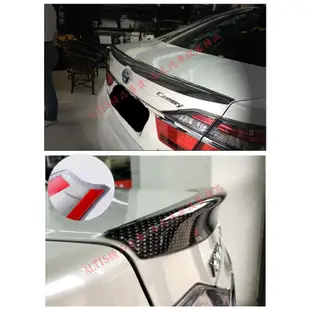 CAMRY 7代 7.5代 碳纖維 尾翼 壓尾 押尾 卡夢 水轉印 TRD 鴨尾 非 定風翼 擾流 後下巴 後保桿