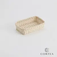 在飛比找蝦皮商城優惠-CORTEX 麵包籃 仿藤籃 長方型W31 米白色