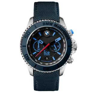 Ice Watch BMW系列 經典限量款 兩眼計時腕錶53mm -深藍色