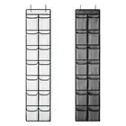 Over Door Shoe Rack with 2 Hooks, Hanging Shoe Rack for Closet Hanger,