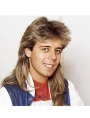 Baruisi Mens Mullet Wig 70s 80s Halloween Cosplay Costume Wigs Light Brown 003
