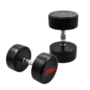 2 Pack of 27.5kg - Total 55kg Rubber Coated Dumbbell Hand Weight - Rubber Dumbbell