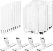 Ouligay 24 Pairs Picture Hanging Strips Heavy Duty Frame Wall Hanging Strips Without Nails Hook and Loop Adhesive Picture Hangers Strips Poster Strips for Frame Hanging Wall Decoration