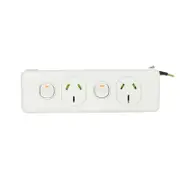 Trader Puma PUPP2GSK1015 - Narrow Double Power Point 10A & 15A - White