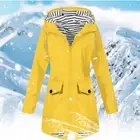 Womens Waterproof Raincoat Ladies Outdoor Wind Rain Forest Jacket Plus Size Coat