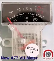 Revox A77 VU meters - newly manufactured and improved. A77 mk1 mk2. (per pair)
