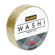 Scotch Expressions Glitter Tape: 0.59 in. x 196 in. (Gold)