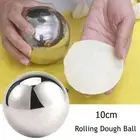 10cm Rolling Dough Ball Stainless Steel Dough Roller Baking Tool Home