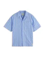 Scotch & Soda Embroidered Relaxed Fit Striped Shirt