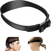 Neckline Shaving Template and Hair Trimming Guide, Adjustable Curved Silicone Haircut Band for DIY Home Haircuts - Buzz, Fade and Taper Guide for Clippers (Black)