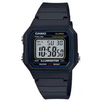 在飛比找momo購物網優惠-【CASIO 卡西歐】復古造型_橡膠錶帶_超亮LED照明_電