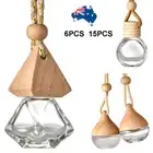 15x 5ml Car Hanging Diffuser Air Freshener Perfume Empty Bottle Container Glass