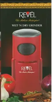Revel Wet & Dry Grinder - 260 Watt Motor - Red Color