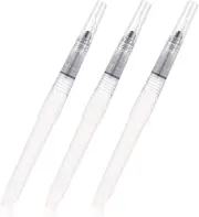 Refillable Nail Oil Pen Pack, 3Pcs Cuticle Oil Pen, Reusable Empty Pinch Press Pen Portable Sub-Bottling Pen to Oil, Liquid Foundation, Cosmetics, Clear Applicator Pen for Nail Hand Face Body Care,6ML