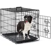 Advwin 42'' Dog Cage Pet Crate Kennel Metal Collapsible Portable