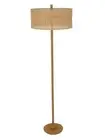Beacon Lighting Shore 2 Light Floor Lamp in Tan Rattan
